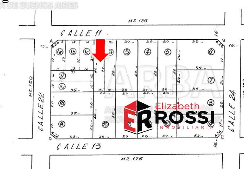 Lote de 10 x 40 metros – Calle 11 entre 20 y 22, Las Toninas